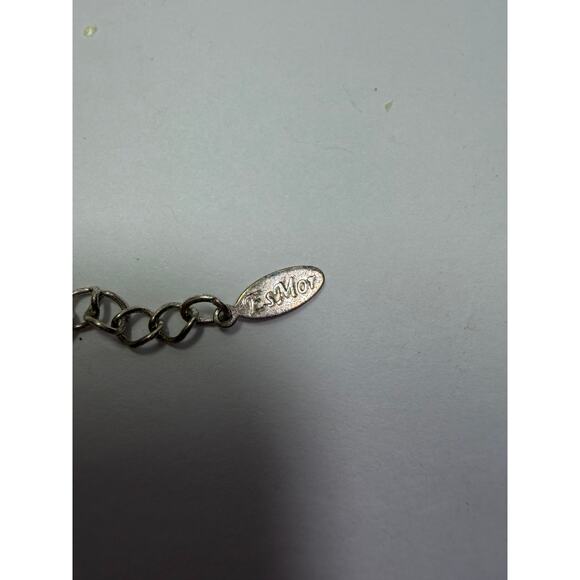 3 fire red orange pink statement bib flower floral bling enamel necklaces bundle - Picture 10 of 11